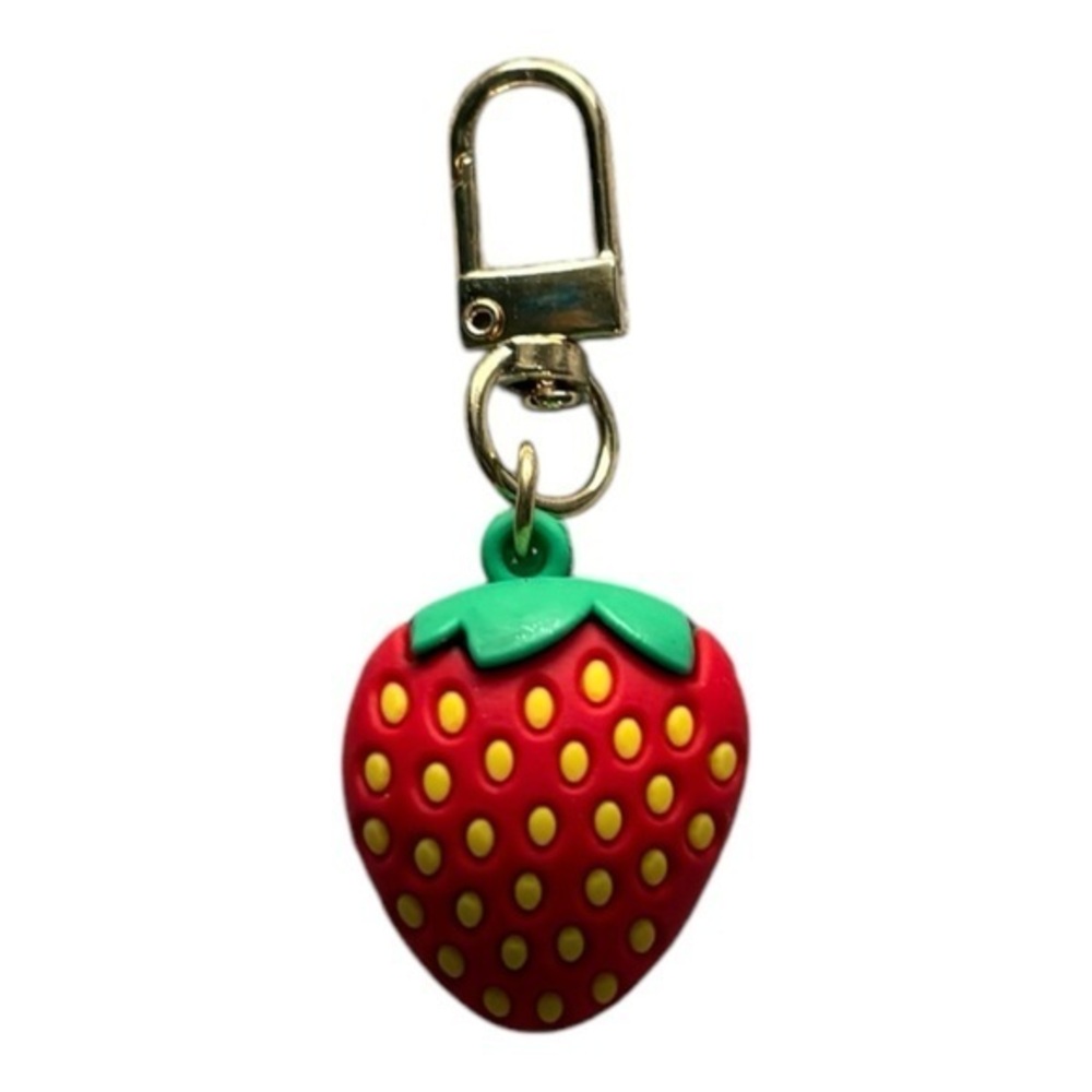 5/$25 NWT Red and Green Strawberry Bag Purse Charm Accessory Key Chain